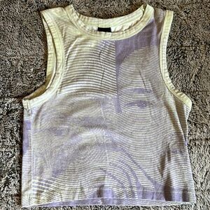 UO Abstract Print Sleeveless Top